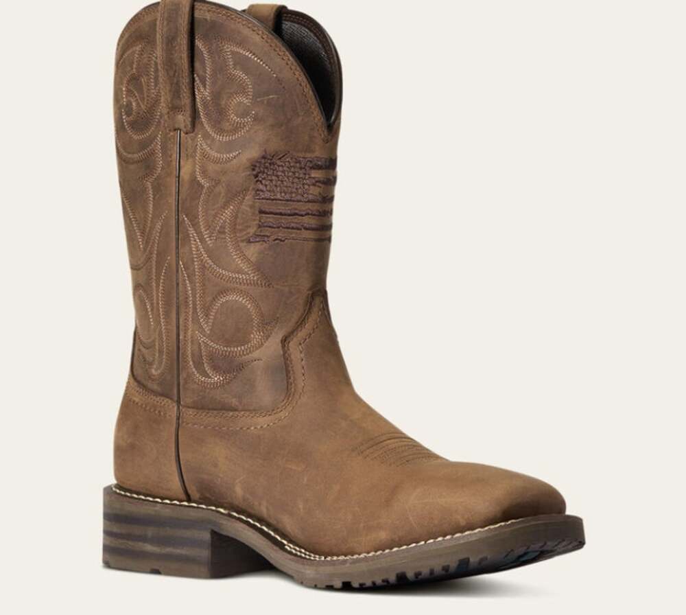Ariat Men's Hybrid Patriot H2O Waterproof Western Boots size 14D